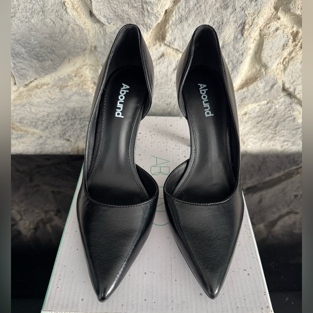 Black Metallic Heels